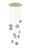 Lampa Wisząca Azzardo Euforia Round 10 Gold AZ6739 Złota Kaskada 10x LED 3-Step Dimm